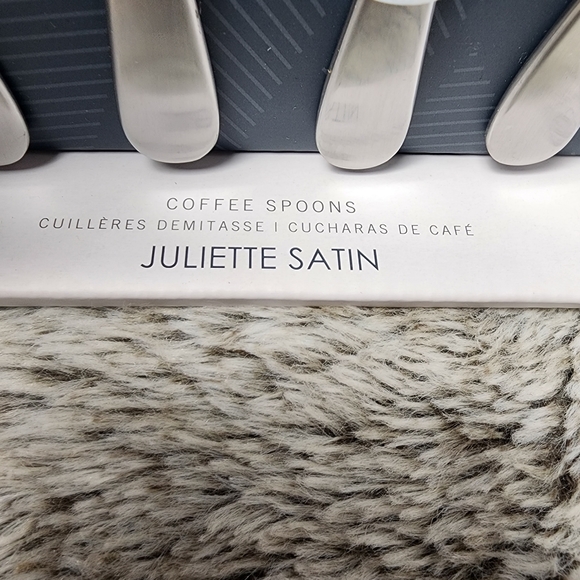 Mikasa Juliette Satin Coffee Spoons (Set of 4, NWT) - Picture 4 of 5